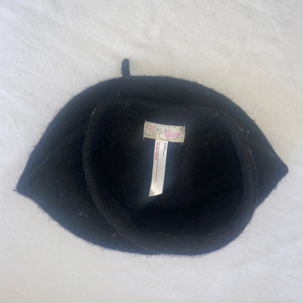 Free People Black Beret